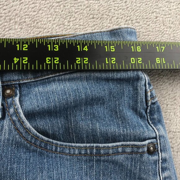Riders By Lee Womens Capri Jeans 14P Blue Denim Croppped Casual Classic Mid Rise - Picture 5 of 13
